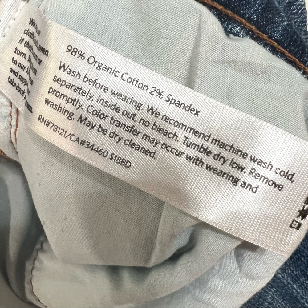 Eileen Fisher Organic Cotton Straight Leg Casual Denim Jeans Women’s 8 - Picture 12 of 13